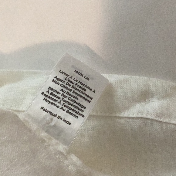 Women’s Talbots Linen Shirt button down , long sleeve linen shirts . Size is a M - Picture 7 of 7